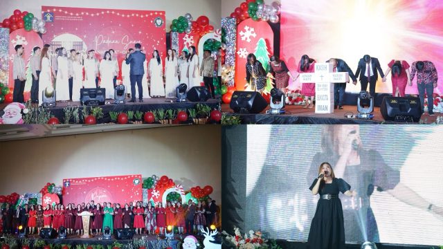 Jajaran Kantor Wilayah (kanwil) Kementerian Hukum dan HAM Sulawesi Utara merayakan Hari Kelahiran Tuhan Yesus dengan menggelar ibadah Perayaan Natal Tahun 2023 dan Tahun Baru 2024 yang digelar secara hybrid terpusat di Sintesa Peninsula Hotel Manado, Jumat (5/1).
