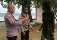 Begini Perhatian Anggota Polri kepada ODGJ di Talaud