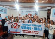 Sah, Perkumpulan Tionghoa Sulut deklarasikan dukungan kepada Prabowo Gibran sebagai Capres dan Calon Wakil Presiden.