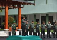 Ini amanat Danrem 131/Stg Brigjen TNI Wakhyono S.Sos., M.I.P memimpin Apel Gelar Kesiapan Pengamanan Pemilu Tahun 2024 di Lapangan Makorem 131/Stg, Manado pada Senin (15/1/2024).