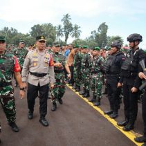 Sebanyak 1.635 Personel Polri Bersama TNI Siap Amankan Kunjungan Kunker Jokowi di Sulut