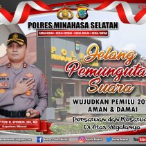 Kapolres Minsel Mengajak Warga Jaga Persatuan dan Kesatuan Jelang Pencoblosan Pemilu