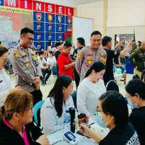 etugas Penyelenggara Pemilu di Minsel Mendapat Pemeriksaan Gratis dari Polri