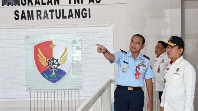 Danlanud Sam Ratulangi Terima Kunjungan Deputi Bidkoord Hanneg Kemenko Polhukam RI