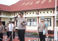 Ratusan Personel Gabungan Polres Tomohon Siap Amankan Rangkaian Paskah 2024
