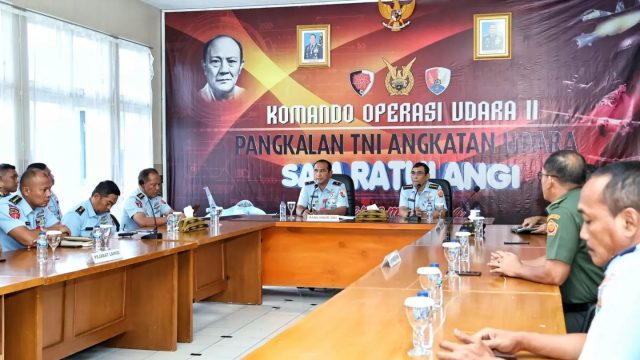 Danlanudsri Terima Tim Audit Itjen Kemhan RI