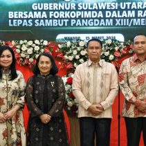 Lepas Sambut Pangdam XIII/Mdk Dihadiri Danlanudsri
