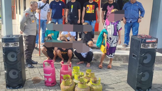 7 Orang Tersangka Kasus Pencurian Diamankan Tim Resmob Polres Minsel