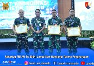 Rakorlog TNI AU TA 2024, Lanud Sam Ratulangi Terima Penghargaan