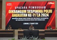Kasespim Lemdiklat Polri Pimpin Upacara Pembukaan Dikbangum Sespimma Angkatan Ke 71 Tahun 2024