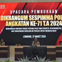 Kasespim Lemdiklat Polri Pimpin Upacara Pembukaan Dikbangum Sespimma Angkatan Ke 71 Tahun 2024