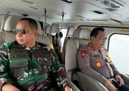 Kapolri-Panglima TNI Patroli Udara Cek Kesiapan Mudik di Pelabuhan Gilimanuk