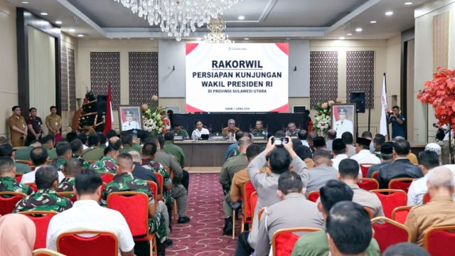 Jelang Kunjungan Wakil Presiden RI, Danlanud Sam Ratulangi Hadiri Rapat Korwil