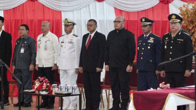 Kadispotdirga Lanudsri Hadiri Upacara Pelantikan Pejabat Bupati Kepulauan Sangihe
