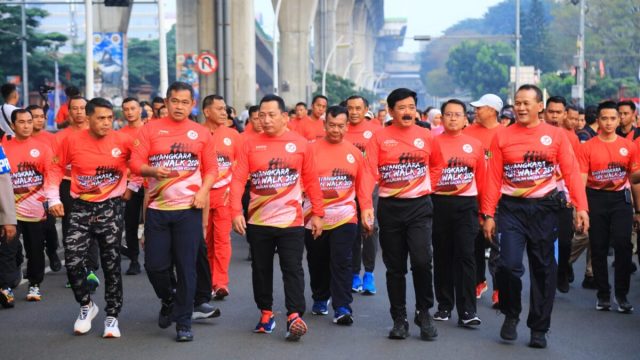 Polri Gelar Fun Walk Sambut HUT Bhayangkara ke-78