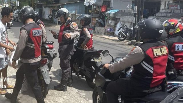 Patroli Rayon Samapta Polresta Manado Berhasil Amankan Kendaraan Tak Bernomor