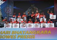 Ratusan peserta meramaikan event Hari Bhayangkara Gowes Presisi yang digelar Polda Sulawesi Utara. Gowes Presisi ini dilepas oleh Kapolda Sulut Irjen Pol Yudhiawan, di halaman Presisi Polda Sulut, Sabtu (29/6/2024) pagi.
