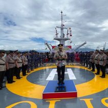 Sambut Hari Bhayangkara ke-78 pada 1 Juli 2024 mendatang, Polda Sulawesi Utara (Sulut) melaksanakan upacara ziarah rombongan dan tabur bunga di laut. Upacara dipimpin langsung oleh Kapolda Sulut Irjen Pol Yudhiawan, Kamis (27/6).