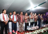 Kasitahwildirga Lanud Sam Ratulangi Letkol Kes Johny Gumansalangi mewakili Danlanud Sam Ratulangi Marsma TNI Ramot C.P.Sinaga, S.E., M.Han., menghadiri Acara Perkemahan Karya Pemuda Gereja (PKPG) Sinode Gereja Masehi Injili di Minahasa (GMIM) Tahun 2024 di Desa Laikit Dimembe, Minahasa Utara, Sulawesi Utara. Selasa (2/7/2024).