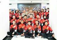 Irjen Pol Dedi Prasetyo melepas kontingen atlet Taekwondo Polri yang akan mengikuti kejuaraan Taekwondo Malaysia dan Thailand Terbuka, Selasa, 30 Juli 2024,