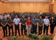 personel Lanud Sam Ratulangi mengikuti Literasi Digital sektor pemerintahan kepada prajurit TNI wilayah Kota Manado di Hotel Aston, Sulawesi Utara. Rabu (7/8/2024).