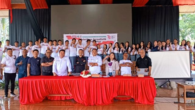 Pelatihan Jurnalistik kepada ratusan siswa SMA dan SMK se-Kabupaten Minut di JG Center Minut, Kamis (15/8/2024) sukses digelar.
