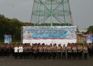 Wakapolda Sulawesi Utara Brigjen Pol Bahagia Dachi menutup rangkaian kegiatan tradisi pembaretan Bintara Remaja (Baja) Polri angkatan 51/55 lulusan tahun 2024 Polda Sulut.