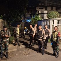 Patroli Gabungan Polresta Manado dan TNI Kodim 1309