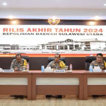 Rilis Akhir Tahun 2024 Polda Sulut
