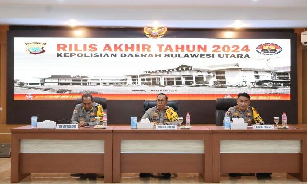 Rilis Akhir Tahun 2024 Polda Sulut