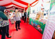 Kapolri Jenderal Polisi Drs. Listyo Sigit Prabowo menghadri Bazar Ramadan Polri Presisi dan Baksos Ramadan Bhayangkari 2025 di Surabaya, Jawa Timur.