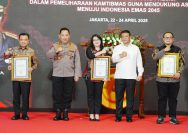 Kapolri Jenderal Listyo Sigit Prabowo membuka Rapat Kerja Teknis (Rakernis) Detasemen Khusus 88 Anti Teror (AT) Polri di Auditorium PTIK, pada Selasa (22/4).