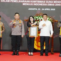Kapolri Jenderal Listyo Sigit Prabowo membuka Rapat Kerja Teknis (Rakernis) Detasemen Khusus 88 Anti Teror (AT) Polri di Auditorium PTIK, pada Selasa (22/4).