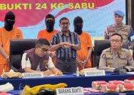 Polda Sulteng Gagalkan Peredaran 24 Kg Sabu di Palu