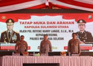 Kapolda Sulawesi Utara Irjen Pol Roycke Harry Langie kembali mengingatkan personel Polri agar melaksanakan tugas dengan baik, yaitu menjaga kamtibmas, melindungi, mengayomi dan melayani masyarakat.