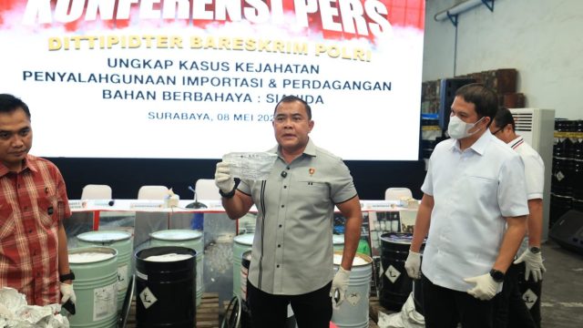 Kemendag RI Apresiasi Polri yang Berhasil Bongkar Perdagangan Ilegal Sianida di Jatim