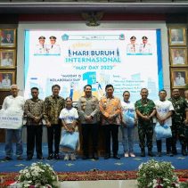Peringatan Hari Buruh Internasional 2025 di Manado Dihadiri Kapolda Sulut
