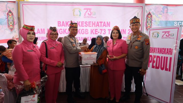Polda Kalimantan Tengah (Kalteng) turut berpartisipasi dalam penanganan stunting dengan memberikan pelayanan kesehatan terpadu secara gratis kepada masyarakat.