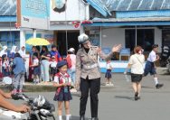 Polres Kotamobagu menerima kunjungan dari anak-anak TK Adven Pinasungkulan, Kecamatan Modoinding, Kabupaten Minahasa Selatan, Selasa (9/9/2025) pagi.