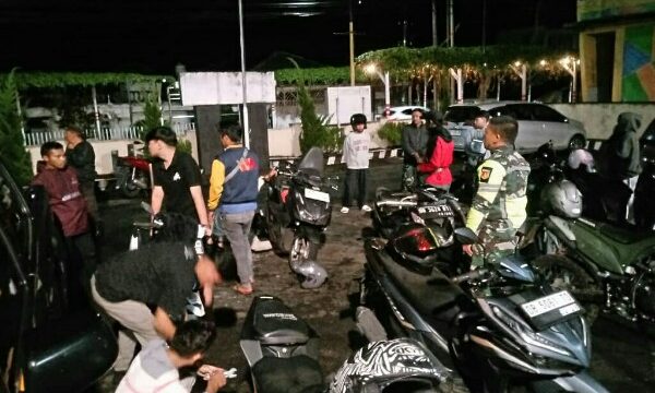 Polsek Tomohon Tengah Jaring Belasan Ranmor Berknalpot Brong