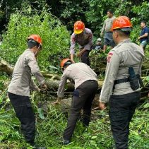 Personel Batalyon C Pelopor Satuan Brimob Polda Sulawesi Utara (Sulut)