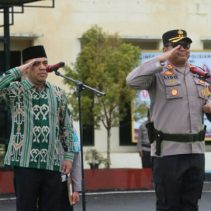Polres Bolaang Mongondow mematangkan kesiapan pengamanan melalui Apel Gelar Pasukan Operasi Kepolisian Terpusat Ketupat Samrat 2026.