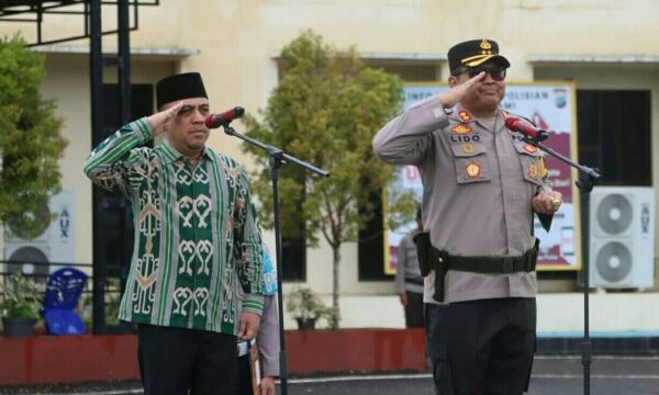 Polres Bolaang Mongondow mematangkan kesiapan pengamanan melalui Apel Gelar Pasukan Operasi Kepolisian Terpusat Ketupat Samrat 2026.