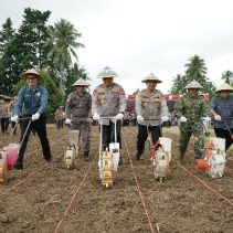 Polda Sulawesi Utara melaksanakan penanaman jagung raya secara serentak pada Sabtu (7/3/2026), ini dilakukan dalam rangka mendukung program swasembada pangan nasional.