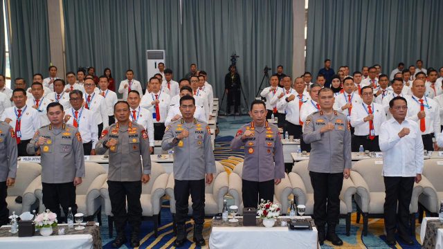 Korps Pemberantasan Tindak Pidana Korupsi Polri (Kortastipidkor) menggelar Rapat Kerja Teknis (Rakernis) Tahun Anggaran 2026, yang digelar di Hotel Mercure Convention Center Ancol, Jalan Pantai Indah Ancol, Jakarta Utara. Senin (27/4/2026).