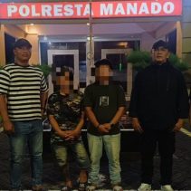 Dua terduga pelaku diamankan tim Resmob Polresta Manado