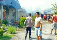 Personel Polsek Beo bergerak cepat merespons musibah kebakaran yang menghanguskan dua unit rumah tinggal di Kelurahan Beo, Kecamatan Beo, Kabupaten Kepulauan Talaud, pada Rabu (22/04/2026) pagi.