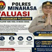 Kepolisian Resor (Polres) Minahasa memberikan atensi serius terhadap aspirasi masyarakat yang berkembang di media sosial.