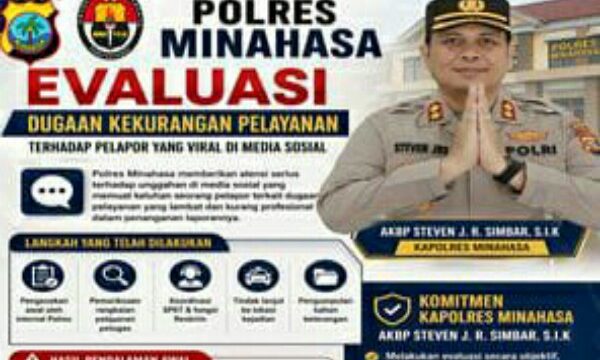 Kepolisian Resor (Polres) Minahasa memberikan atensi serius terhadap aspirasi masyarakat yang berkembang di media sosial.