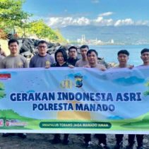 Personel Polresta Manado kembali menunjukkan komitmen nyata dalam menjaga kelestarian lingkungan. Melalui Gerakan Indonesia Asri